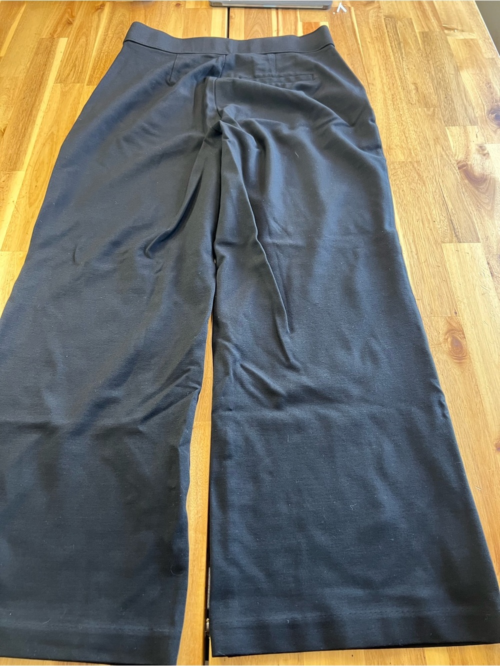 Splendid Black Wide Leg Ponte Knit Pull-On Pants Women’s Large - Picture 6 of 7